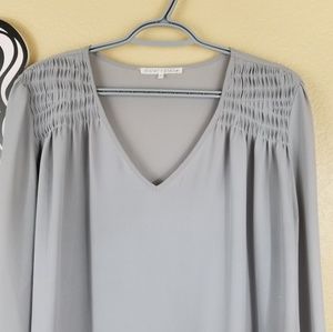 Violet & Claire Tops - Violet & Claire Gray Blouse, size Large Violet & Claire Tops - Violet & Claire Gray Blouse, size Large